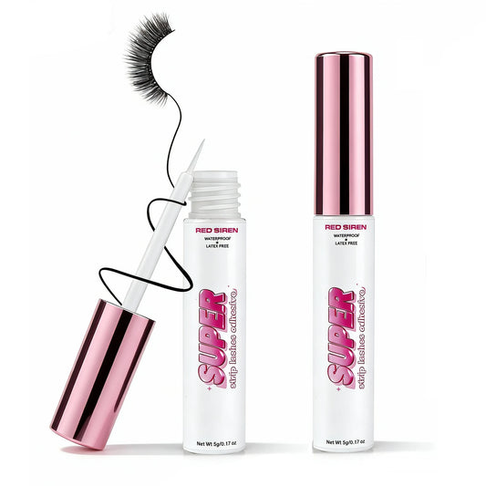 RED SIREN False Eyelash Glue Latex-Free Waterproof Super Strong White Glue for Eyelashes 5ml Full Strip Lashes Glue Makeup Tool