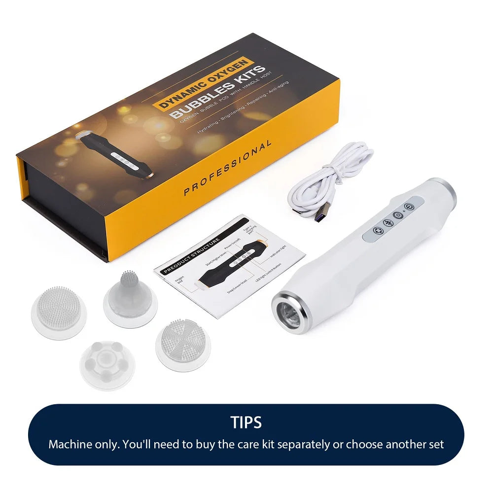 CO2 Bubble Oxygen Beauty Machine Facial SPA Oxygen Bubble Pen CO2 Oxygen Portable Facial Machine CO2 Gel Facial Skin Care Device