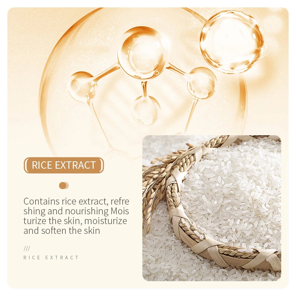 BIOAOUA Rice Whitening Eye Cream Moisturizing Reduce Dark Circles Lift Firm Brightening 20g