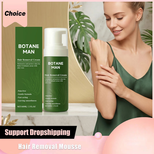 Hair Removal Mousse Spray Painless Armpit Legs Arms Hair Growth Inhibitor Smooth Skin Prevent Dryness Nourishing Depilatory Foam