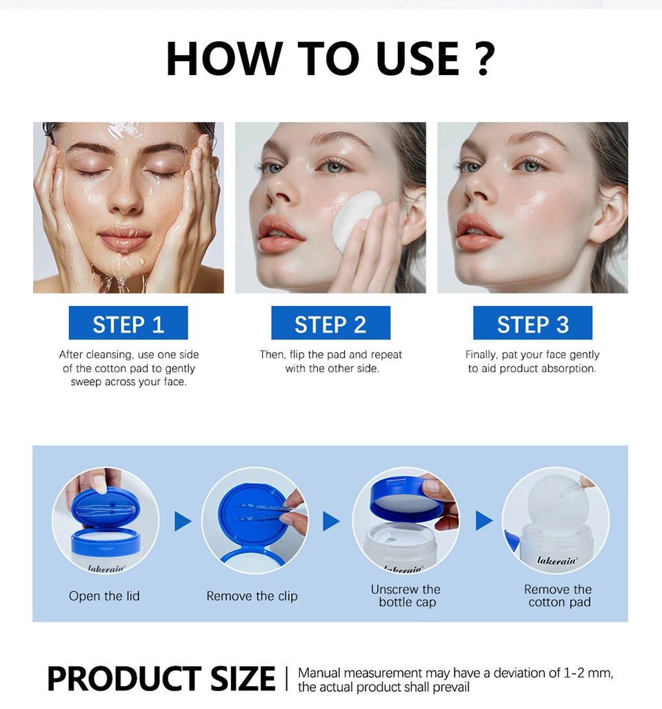 Zero Pore Toner Pads Control Oil Reduce Sebum Exfoliate Deep Clean Refines Pores Antioxidant Skincare Treatment  skincare korean
