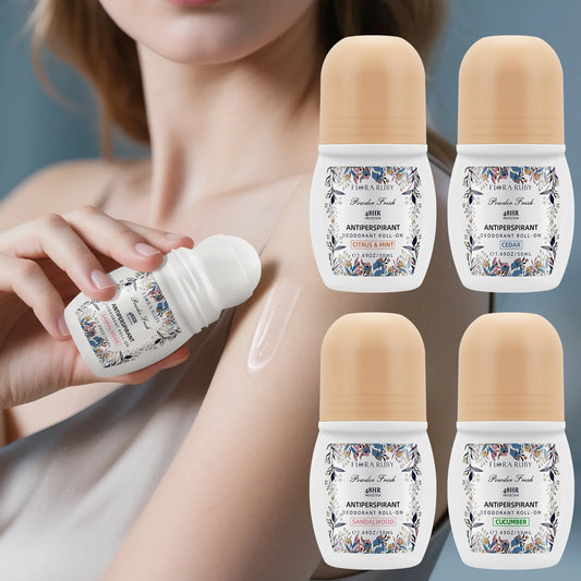 50ml Roll On Deodorant Whole Body Anti Sweat Deodorant Roller Ball Balm Refreshing Fragrance Underarm Armpit Body Remove Odor