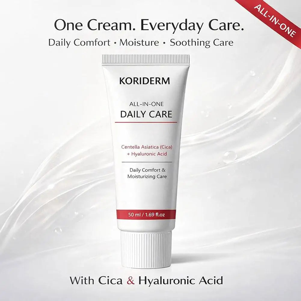 Centella Asiatica Face Cream Hyaluronic Acid Moisturizer Nourish Dry Skin Smoothing Rejuvenation Strengthen Barrier Skin Care