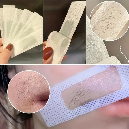 Fast Depilatory Wax Strips For Hair Removal Wax Paper Cold Wax Strips Paper For Face Neck Arm Leg Body Beauty Health Care Tools