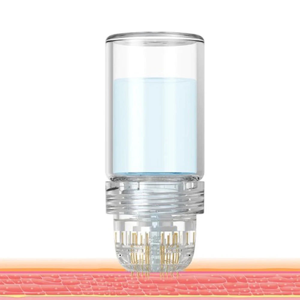 64/20 Hydra Needle Roller Titanium Microneedle Tips 0.25mm Automatic Gold Derma Stamp Skin Care