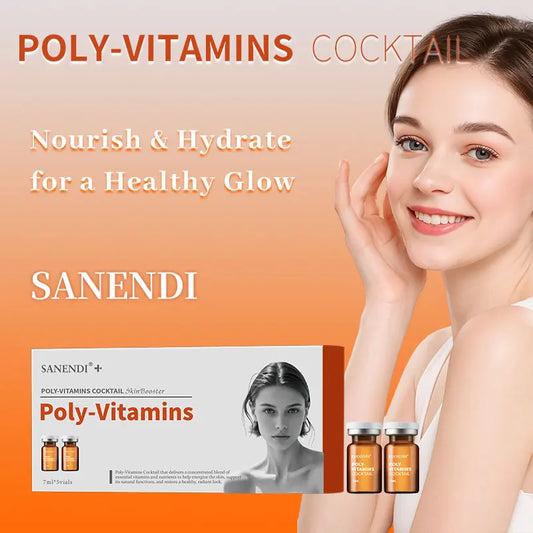 Cocktail Skinbooster Serum for Facial Ampoule Dermapen Hydrating Hyaluronic Acid Anti Aging Pigment Skincare Set 7ml*5Vials
