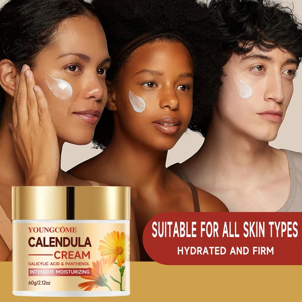 YOUNGCOME Calendula Face and Neck Moisturizing Face Cream Anti Aging Shrink Pore Whitening Cream Wrinkles Firming Skin Care