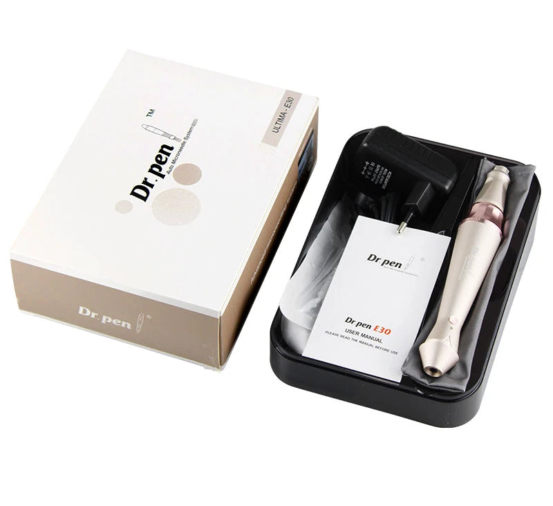 Dr.pen E30 with 12pcs Pen with Cartridges Nano Wireless Skin Care Kit Skin 0.25mm Needle Pen Skin Rejuvenation Machine