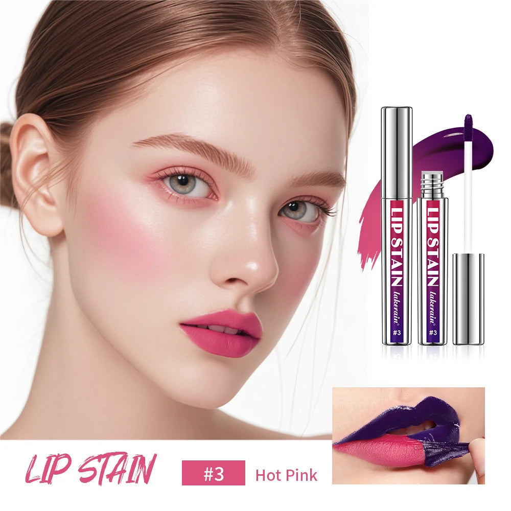 Long Lasting Waterproof Peel Off Lip Stain Lip Tint Transfer Proof Non-stick Cup Matte Reveal Lip Stain Cosmetics for Women