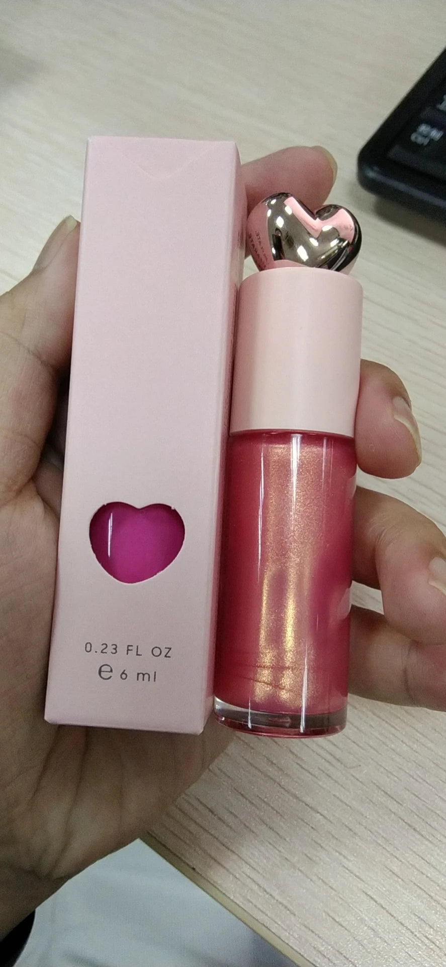 Private Label Love Heart Cover Non-stick Waterproof Lip Gloss Custom Logo Matte Pearl Long-lasting Non-fading Makeup Wholesale