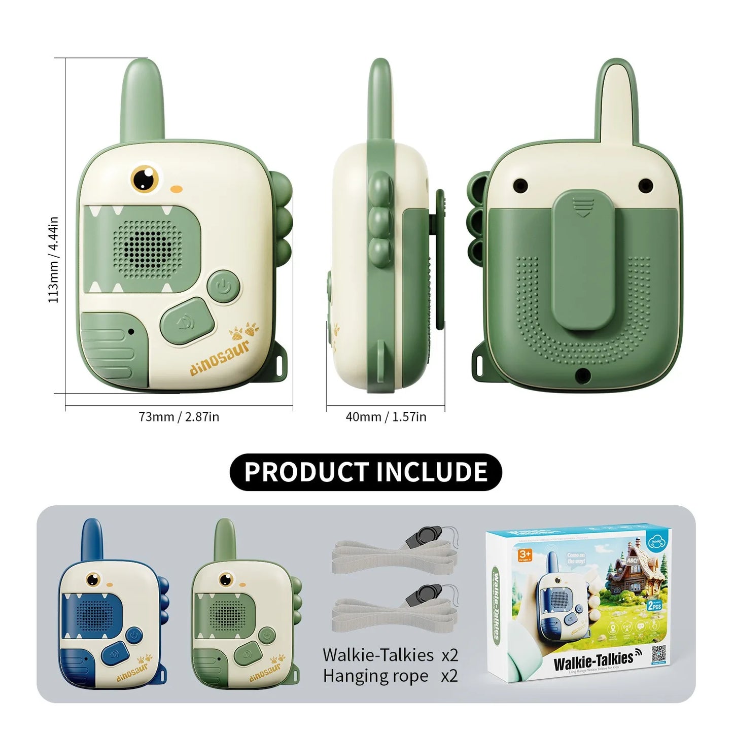 Mini Walkie Talkie Toys for 2 Pack, Kids Portable Radio Receiver Walkie Talkies for Indoor Outdoor Camping Hiking Playing Toy