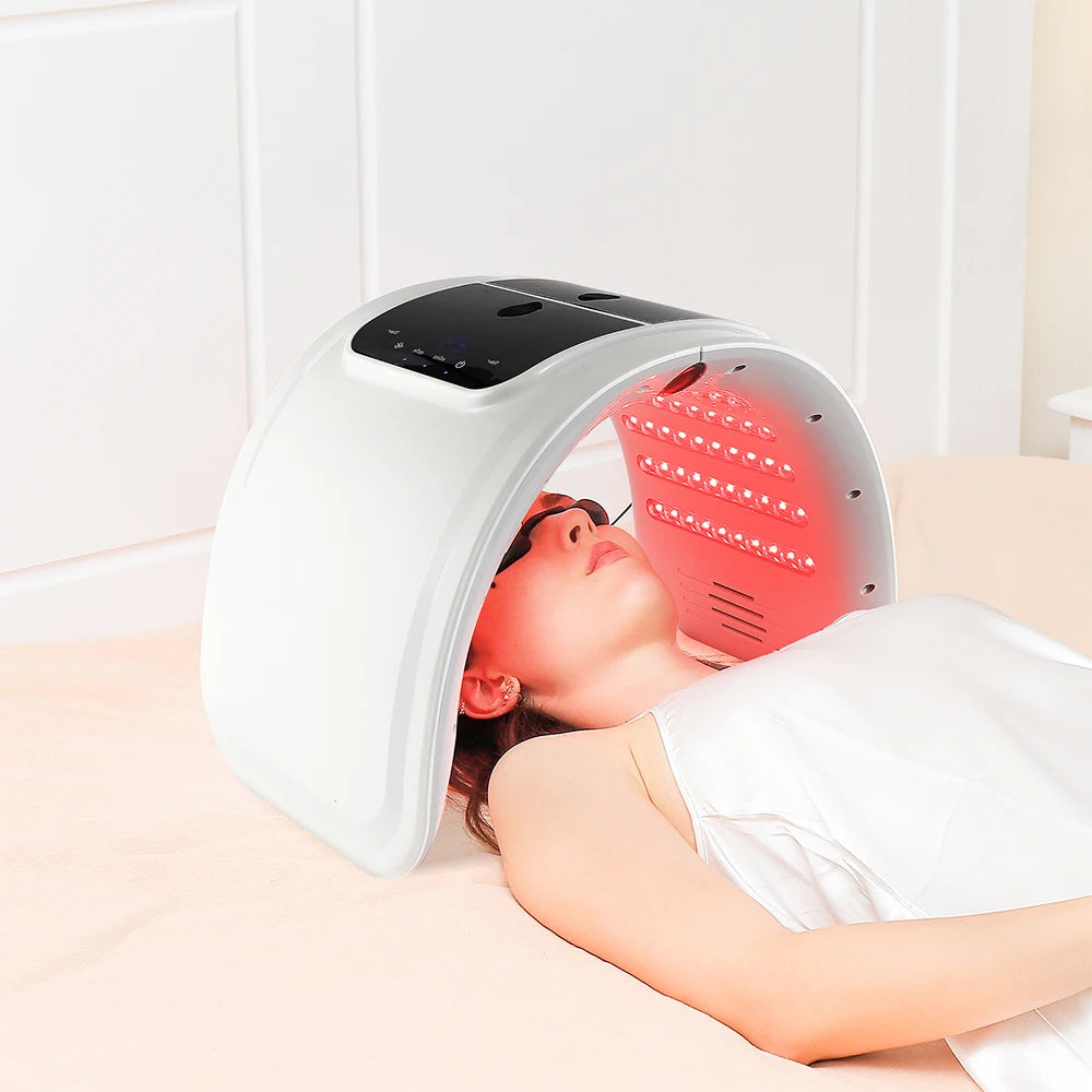 7 Colors LED Photon Machine With Nano Spray Skin Moisturizing Face&Body Mask Salon SPA Home Use Skin Rejuvenation Acne Skin Care