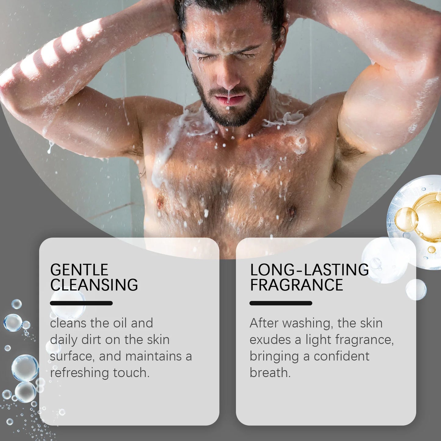 Fragrance Shower Gel Gift Set Deep Cleansing Shower Gel Moisturizing Refreshing Scent Long Lasting Fragrance Oil Control