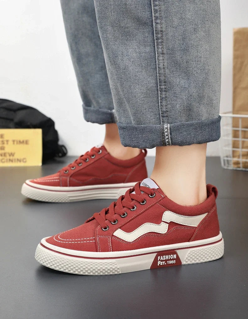 Trendy Men Canvas Shoes Breathable Mens Casual Shoes 2025 New Non-slip Male Sneakers Sport Skateboard Shoes Zapatillas De Hombre