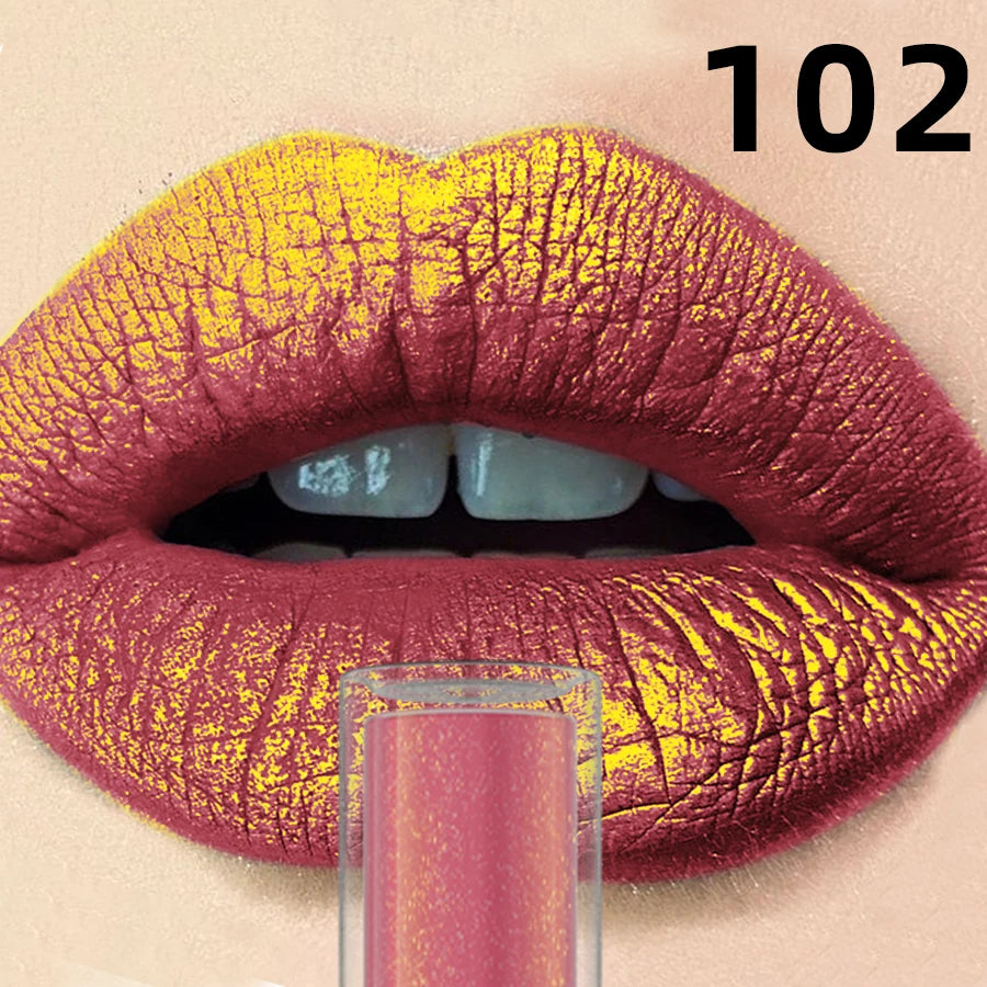 14 Colors Sparkling Shine Lip Glaze Glitter Metallic Long Lasting Lip Gloss Waterproof Liquid Lipstick Makeup Lip Oil Gifts