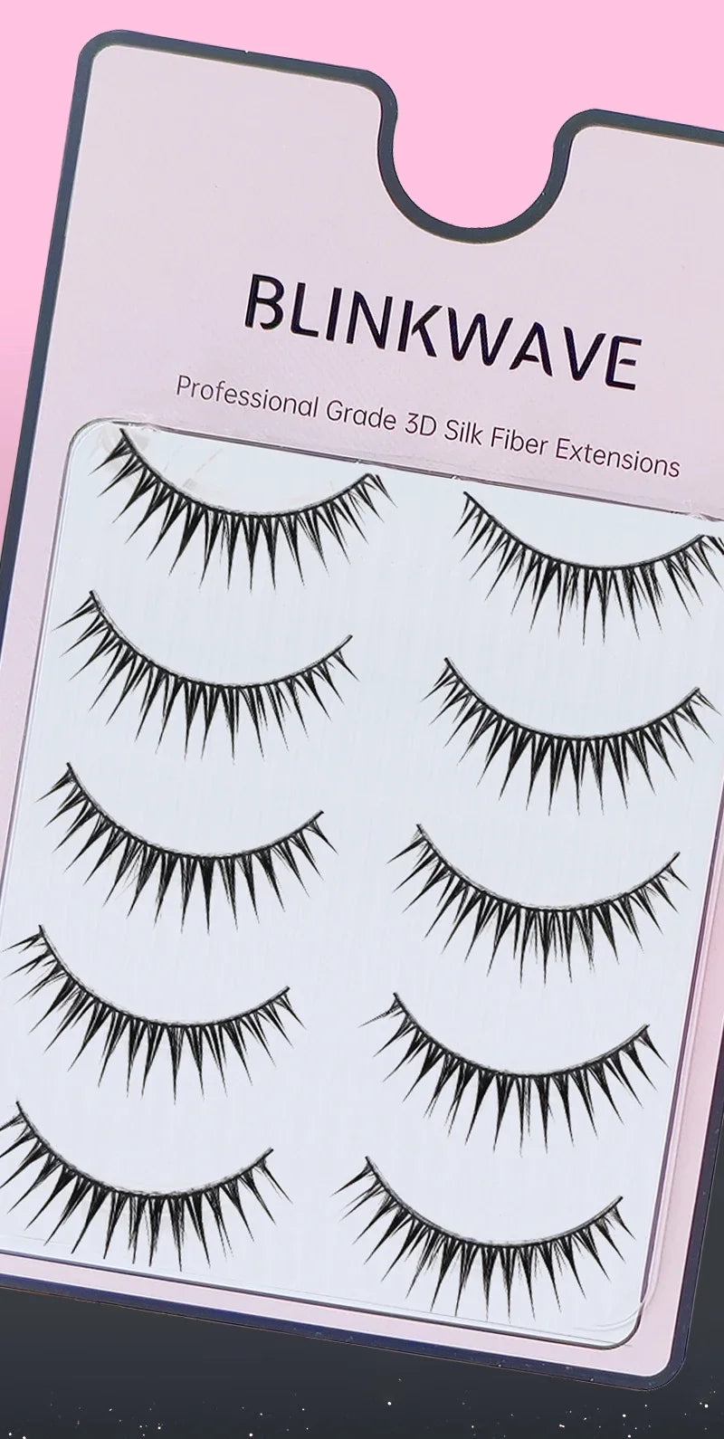 U-shaped False Eyelashes K-Pop Idol Lashes Zhang Yuanying Inspired Comic Eye Lashes Natural Wispy Lash Extension
