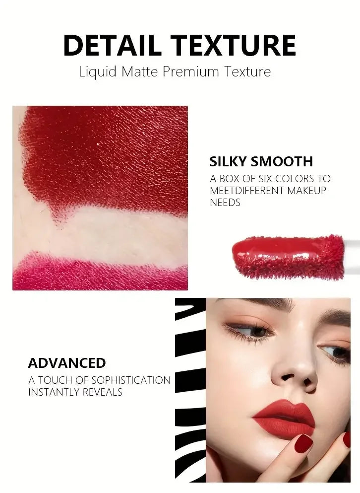 Red Wine Bottle Design Makeup Lip Gloss,Velvet Matte Lip Gloss Liquid Lipstick, High Colour Development,for Natural Lip Makeup
