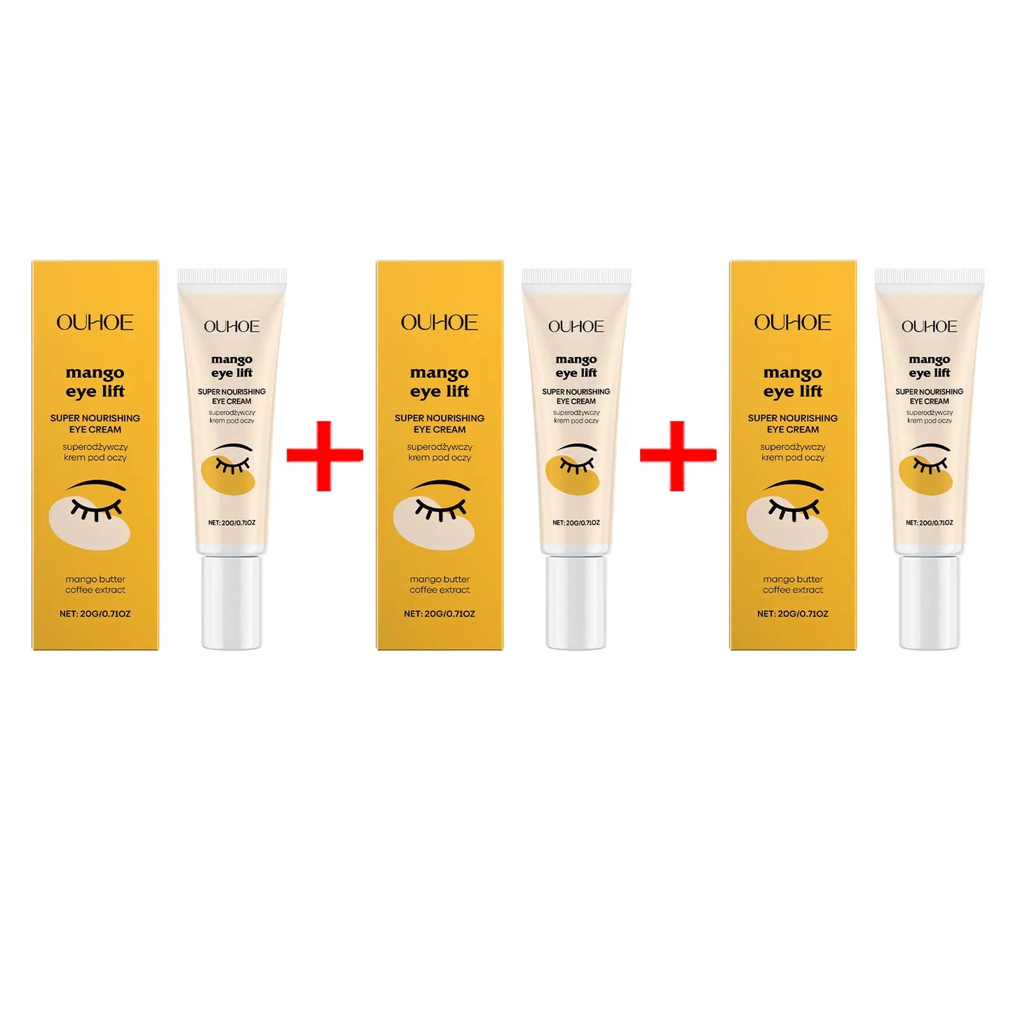 Eye Lift Cream Fade Dark Circles Relieve Puffiness Remove Wrinkles Reduce Fine Lines Brightening Smoothing Tightening Eye Cream