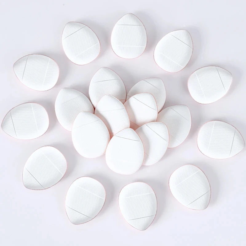 20Pcs Mini Finger Puff Makeup Sponge Set Air Cushion Cosmetic Puffs Wet & Dry BB Cream Applicator Concealer Foundation Puff