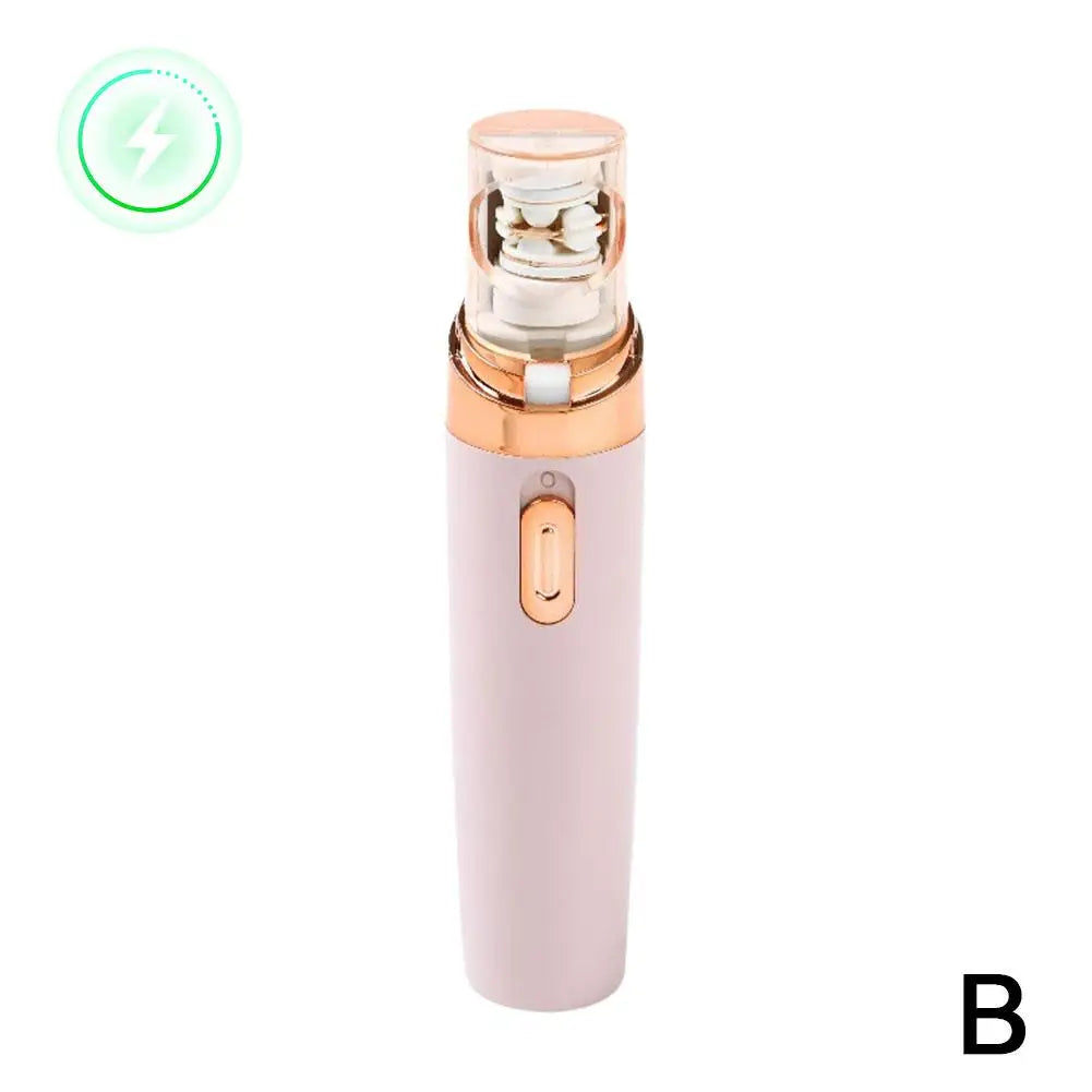 Effective Rechargeable Face Epilator Long-Lasting Waterproof Body Hair Removal with LED Lights Facial Electric Shaver for Woman