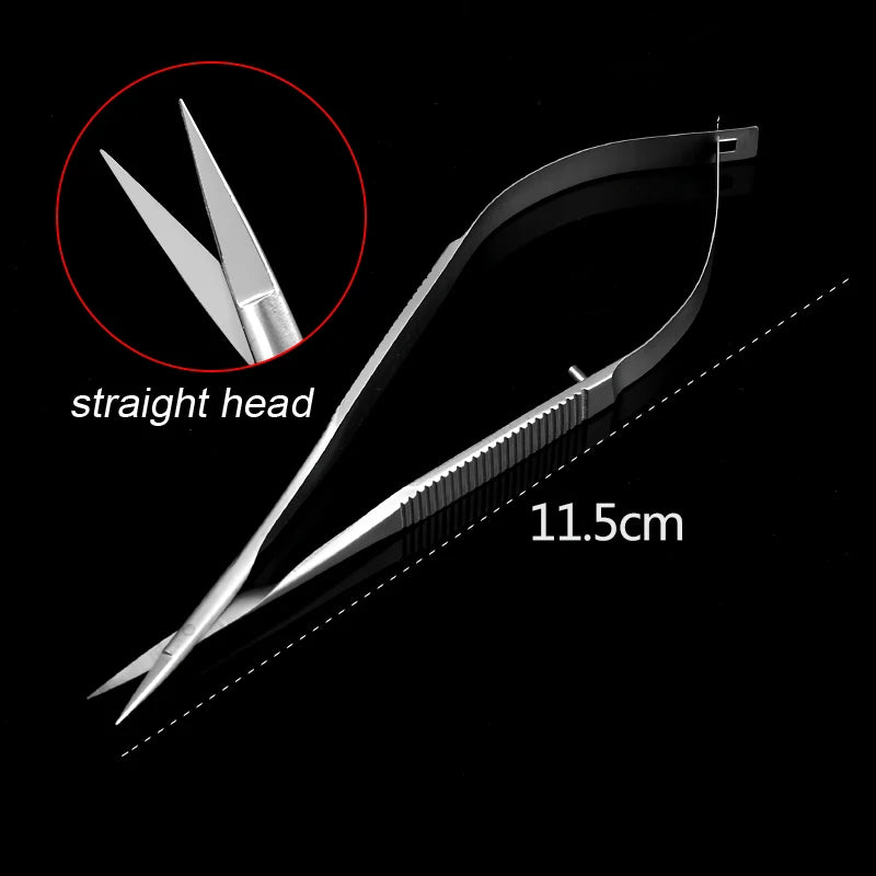 1pcs Corneal Scissors Micro Surgical Vannas Titanium Stainless Steel  Micro Scissors