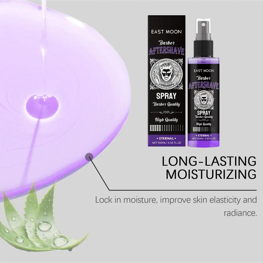 Deep Moisturizing Aftershave Spray 100ml Efficient Hydration Repair Soothe Beard Reduce Redness Swelling Non Greasy Soft