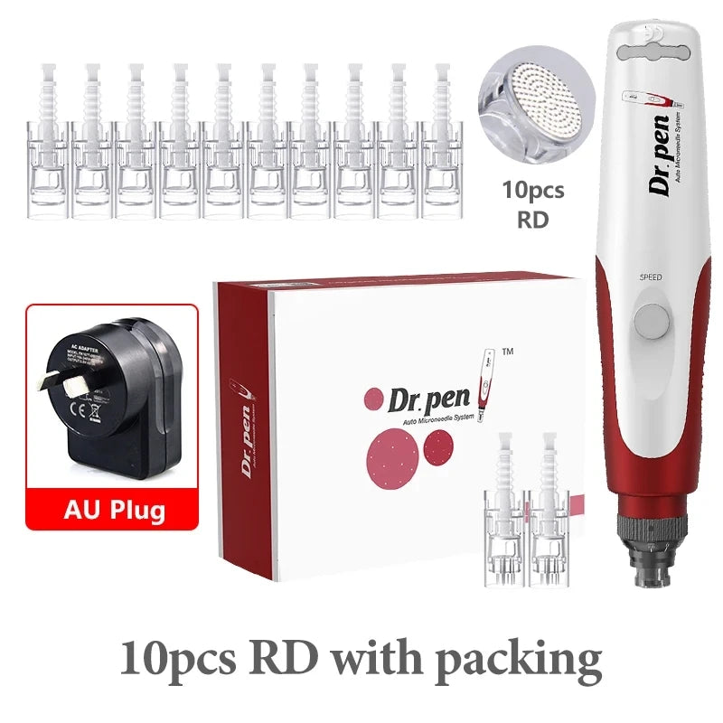Dr.pen Ultima N2 with 12pcs Cartridge Nano Skin Care Kit 0.25mm Needle Derma Pen Micro Skin Rejuvenation Machine