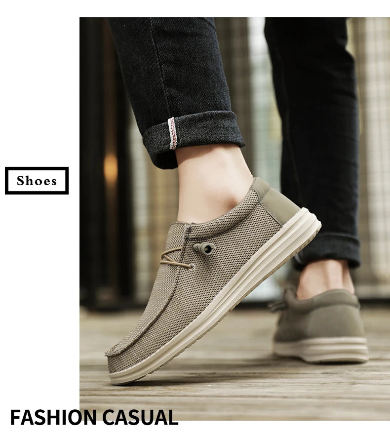 Summer Men’s Casual Shoes Breathable Mesh Sneakers Outdoor Lightweight Walking Shoes Men’s Oversized Shoes Loafers Size 39-50