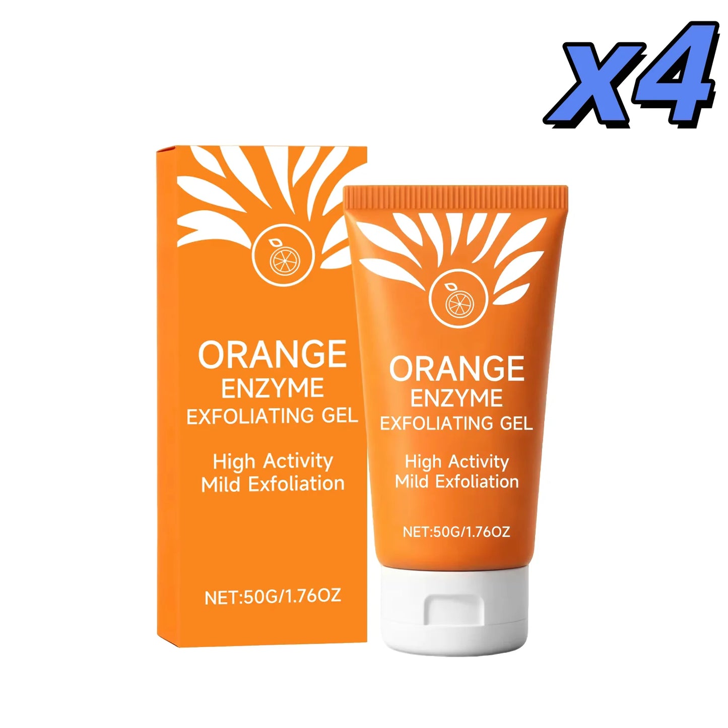 50g Orange Deep Cleansing Gel Deep Exfoliation Improve Skin Roughness Brighten Skin Tone Antioxidant Cleaning Facial Cleanser