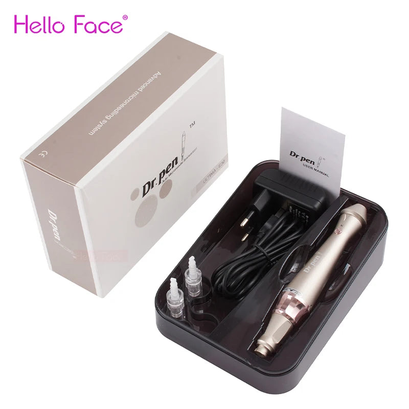 Original Dr. pen Ultima E30 Wireless Golden Derma Pen 0.25 mm needle length