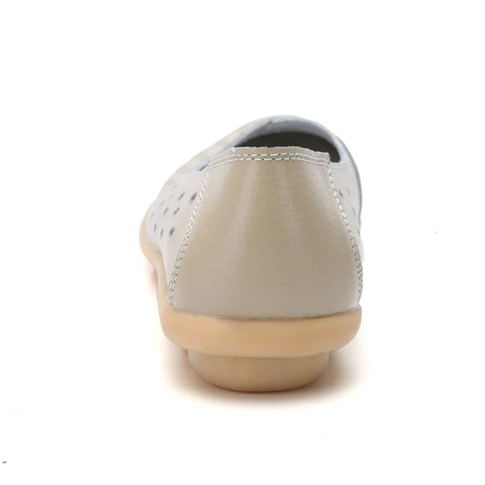 Summer Women Casual Shoes Flat Shoes Designer Ladies Cut Out Rubber Loafers Non-slip Breathable Womens Moccasins Plus Size 35-44