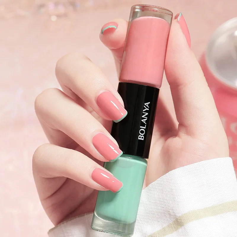 Double-Head Nail Polish Quick Drying Without Baking Durable Non-peeling Nail Art All for Manicure Regular Gel Nail Polish Set