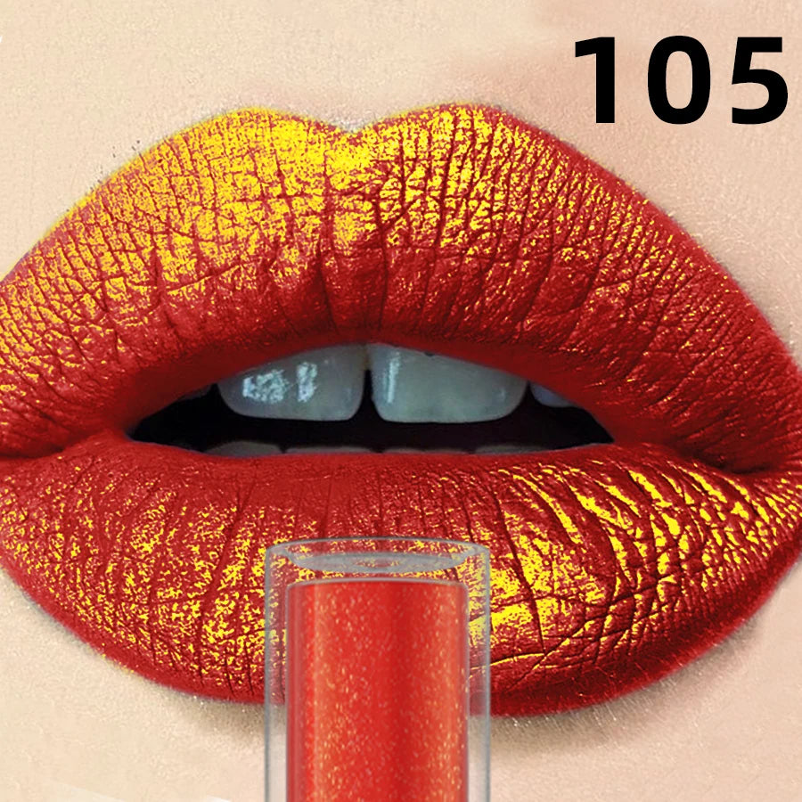 14 Colors Sparkling Shine Lip Glaze Glitter Metallic Long Lasting Lip Gloss Waterproof Liquid Lipstick Makeup Lip Oil Gifts
