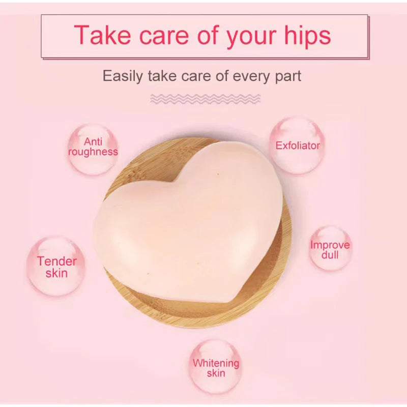 Peach Shaped Soap Bar:Intimate Area Underarm Hip Gentle Cleaning Exfoliation Brightening,Lighten Melanin Dull,Smooth Tender Skin