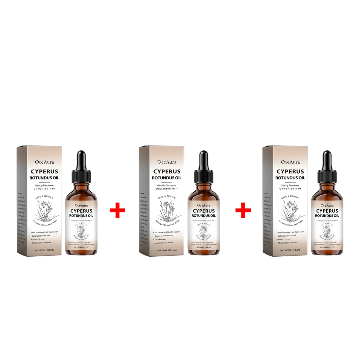 Pure Cyperus Rotundus Oil for Hair Removal Essence Reduce Armpit Arms Body Hair Inhibitor Shrink Pores Smooth Skin Care Serum