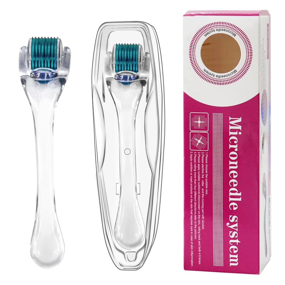 Titanium Microneedle Derma Roller 0.2/0.3mm 540  For Face Beard Scalp Hair Growth Scar Repair Skin Care Mesotherapy Beauty Tool