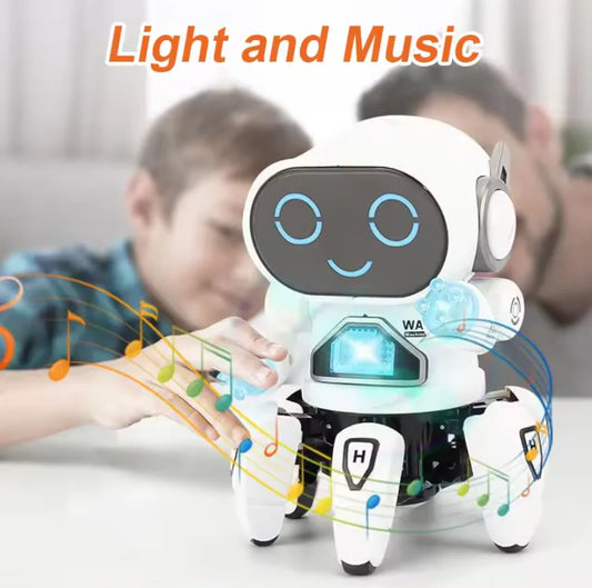 Kids Dance Robots Music LED 6 Claws Octopus Robot Birthday Gift Toys For Children Early Education Baby Toy Boys Girls