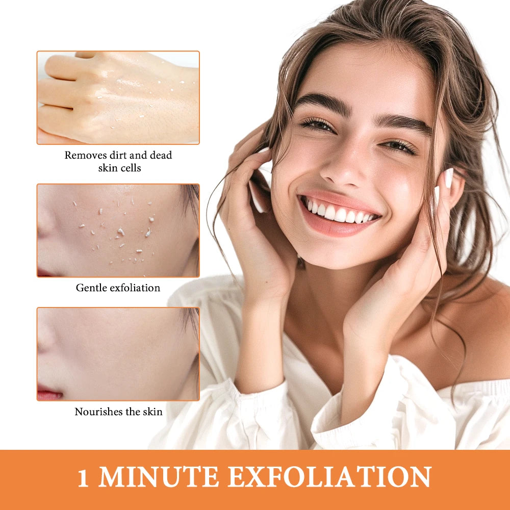 50ml Orange Exfoliateing Gel Dead Spot Remover Brighten Peeling Gentle Repair Scrub Whiten Hydrating Moisturizer Women Skin Care