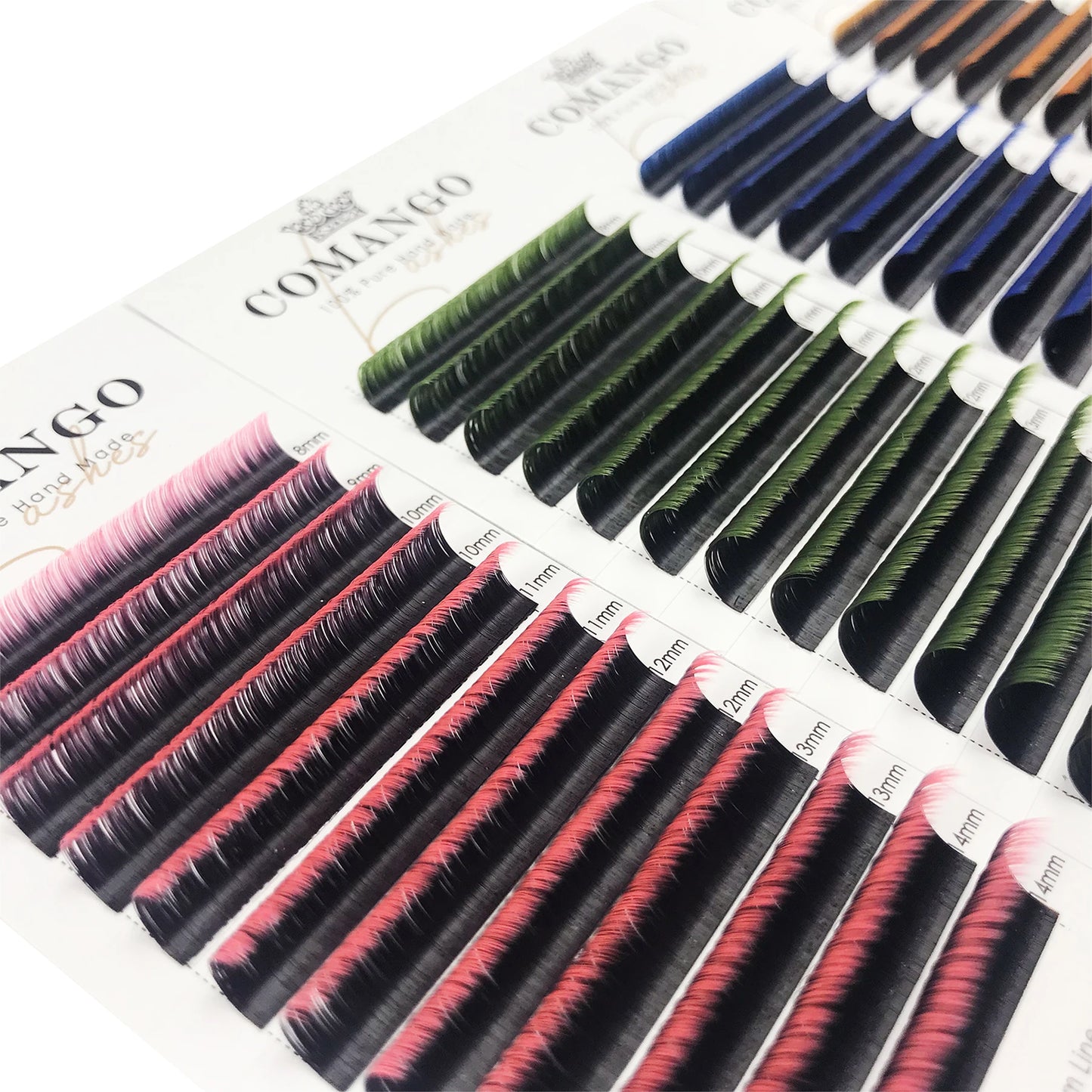 0.07mm Ombre Easy Fan Lashes Extension C/D Curl Wispy Natural Soft Gradient Pink/Blue/Green/Purple Volume Fans Silk Mink Lashes