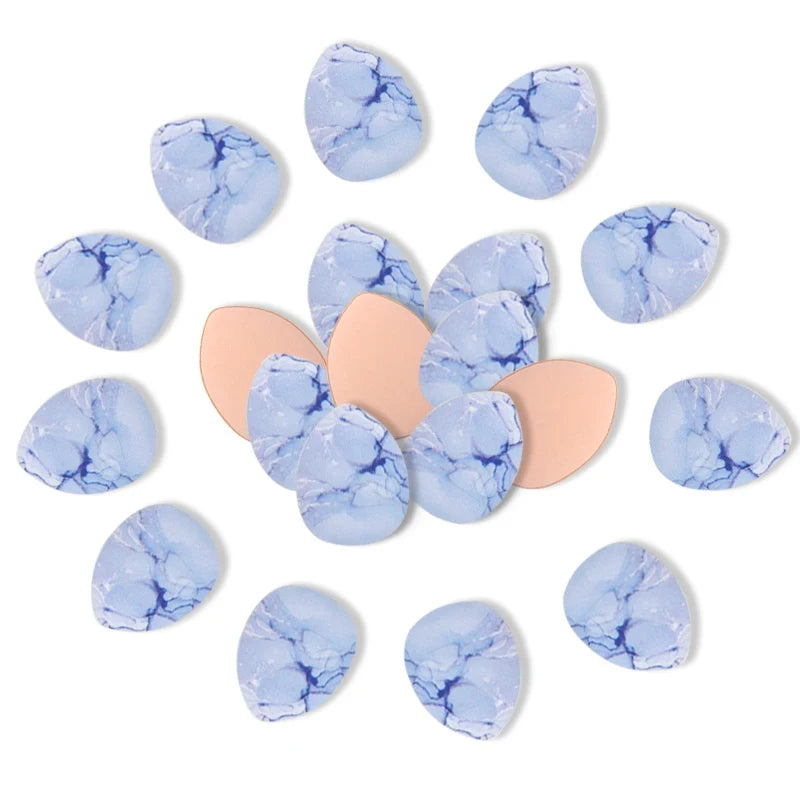 20Pcs Mini Finger Puff Makeup Sponge Set Air Cushion Cosmetic Puffs Wet & Dry BB Cream Applicator Concealer Foundation Puff