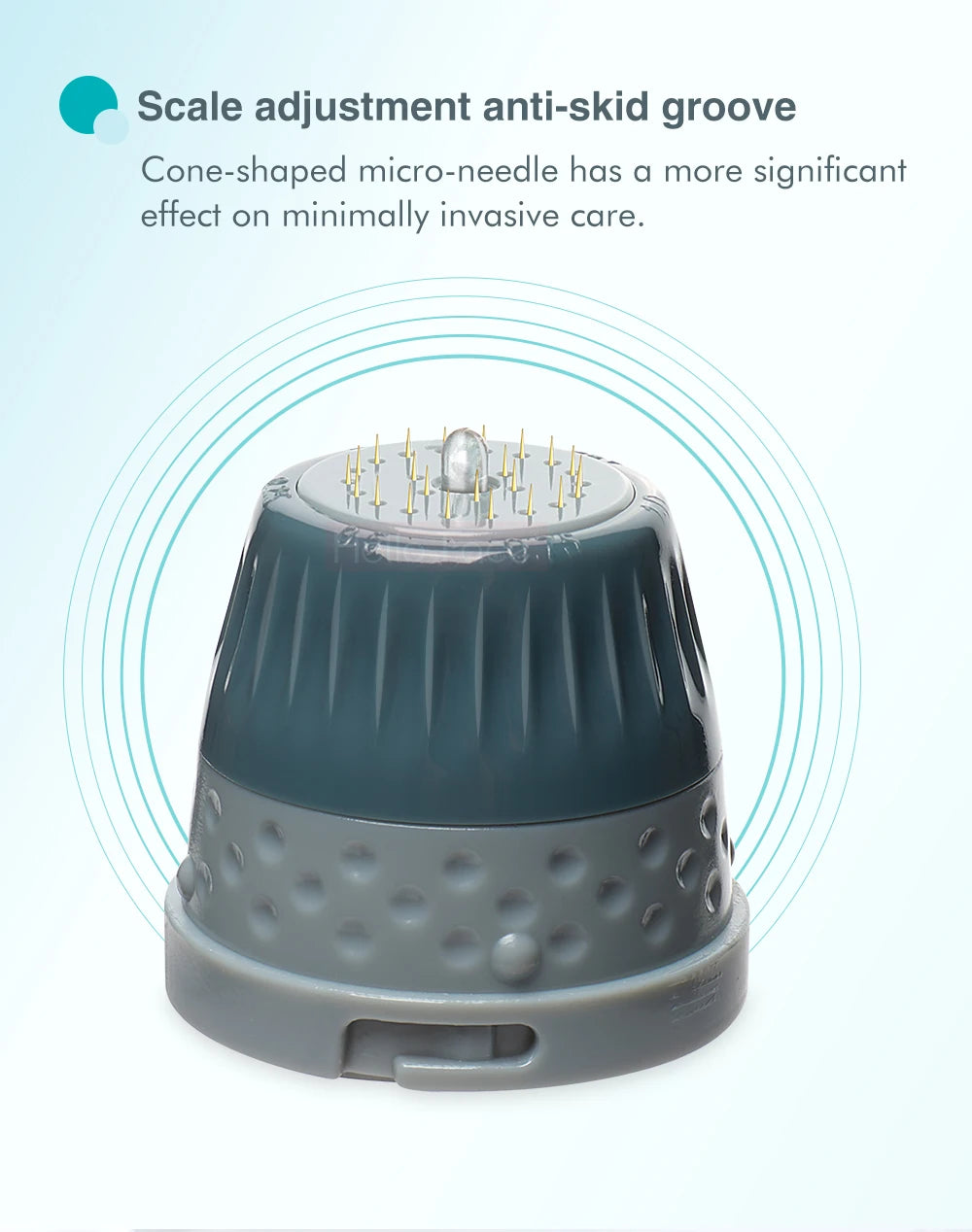 Hello Face Derma Stamp Titanium Microneedle Bio Needle H24 Hydra Needle Efficient Adjustable Needle 0.25 mm needle length