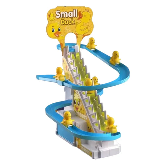 Ducklings Climbing Baby Toys Electric Duck Track Slide Toys Boys Girls Electric Stairs Toy  Musical Slide Toys for Children Kids