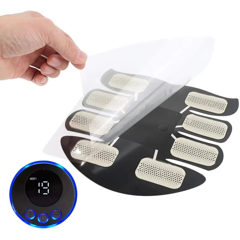 1pcs EMS Abdominal Muscle Stimulator Fitness ABS Arm Training Patches Muscle Exercise Instrument USB Charging ﻿