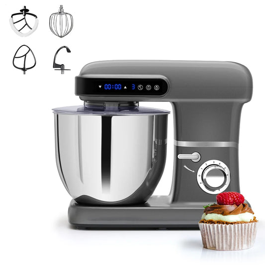 10L Commercial Stand Mixer 2200W Electric Food Dough Kneader with 304 Stainless Steel Bowl Tilt-Head for Home Baker Kitchen