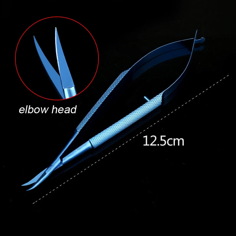 1pcs Corneal Scissors Micro Surgical Vannas Titanium Stainless Steel  Micro Scissors