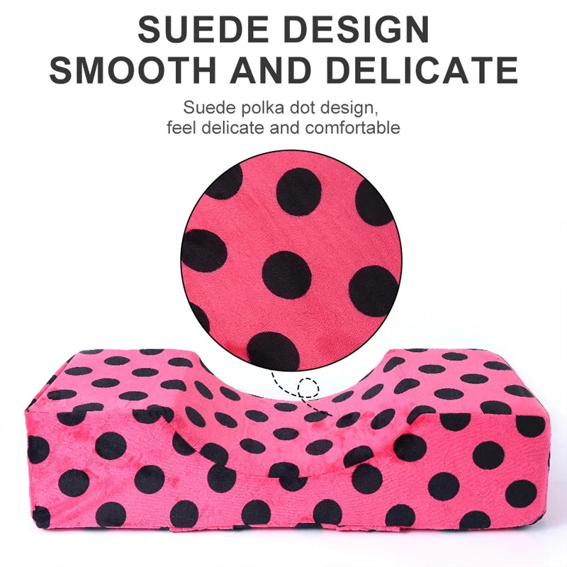 Grafted Eyelash Pillow Neck Support Grafting Lashes Memory Foam Cushion Eyelash Extension Soft Pillow With Pocket Makeup Salon