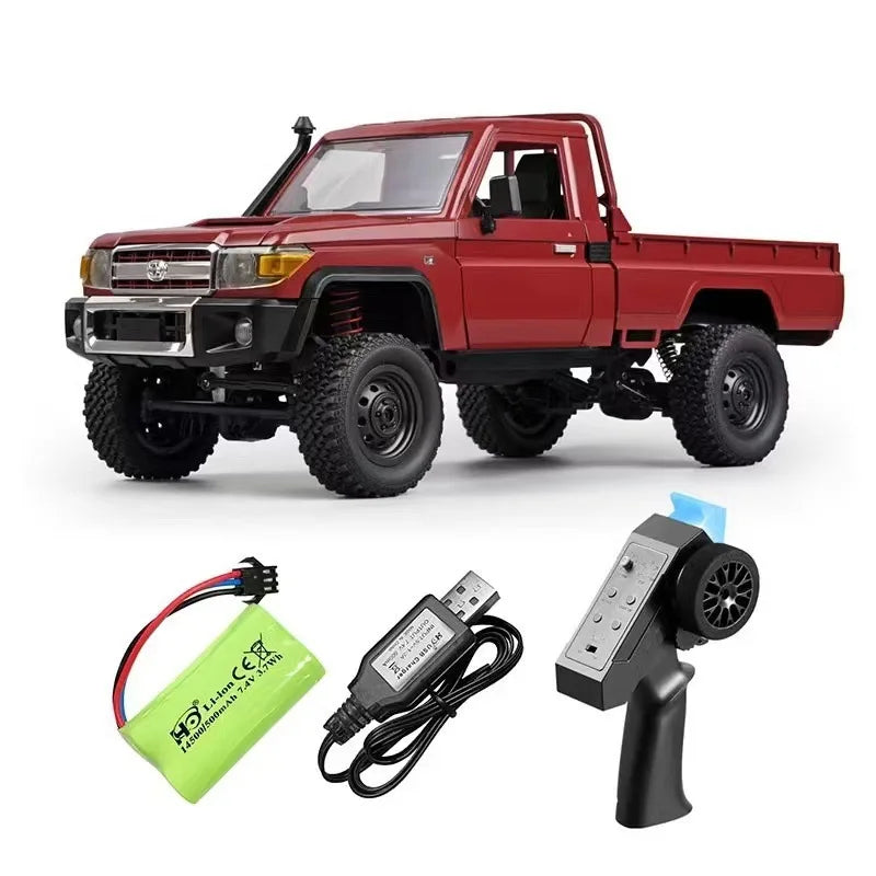 MN82 Green Color 4WD Off-road Rc Car LC79 1:12 280 Brushed Motor Simulation Professional 2.4G Remote Control Pickup Truck Model