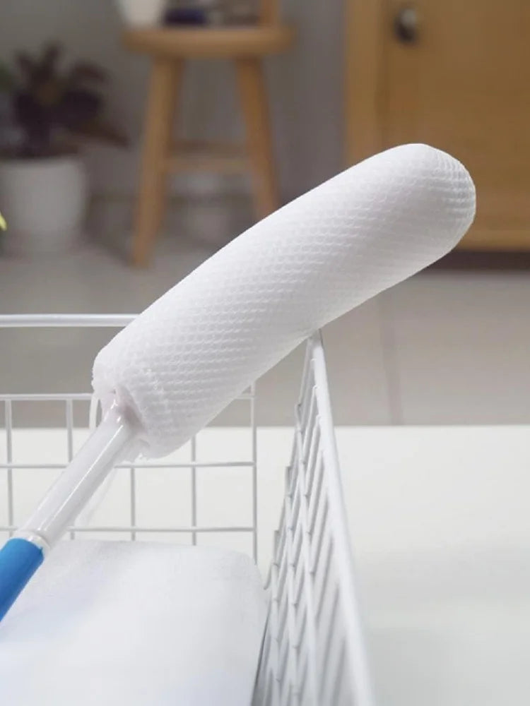 [TG813]1 Pcs Bath Soft Back Scrubber Brush Bath Shower Scrubbing Mesh Brush With Handle Exfoliating Scrub Massager Bath Supplies