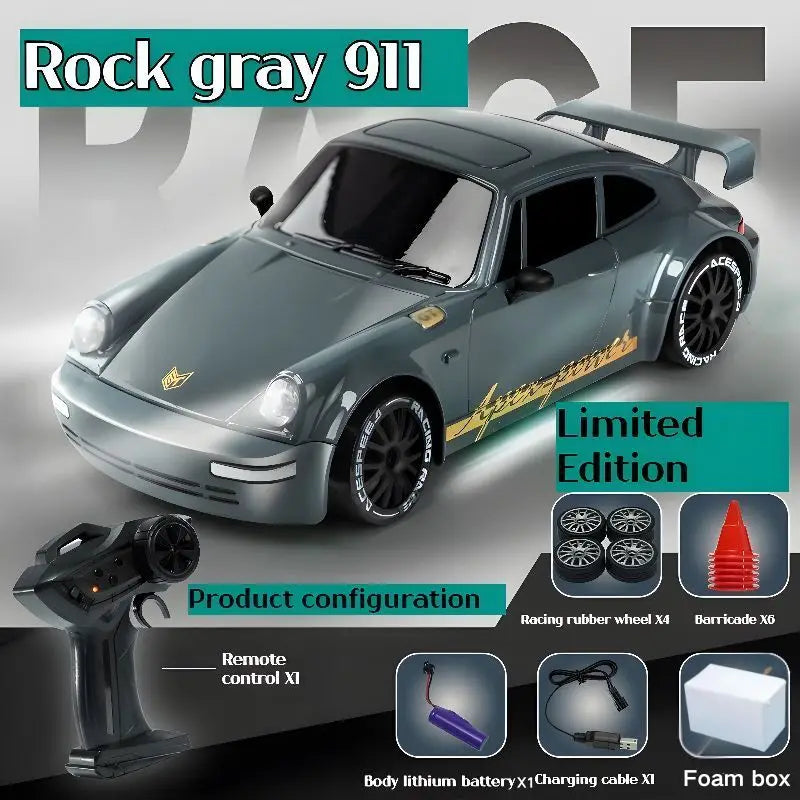 2026 New Remote Control Car, Limited Edition RC Drift GT 911, Full-Size Car, Accelerator, Four-Wheel Drive, Racing Car, Boy Toy.