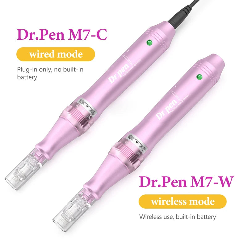 Electric Dr. Pen Ultima M7 Professional Derma Pen Nanoneedles Tatoo Machine 0.25mm Needle Skincare Tool SPA Care